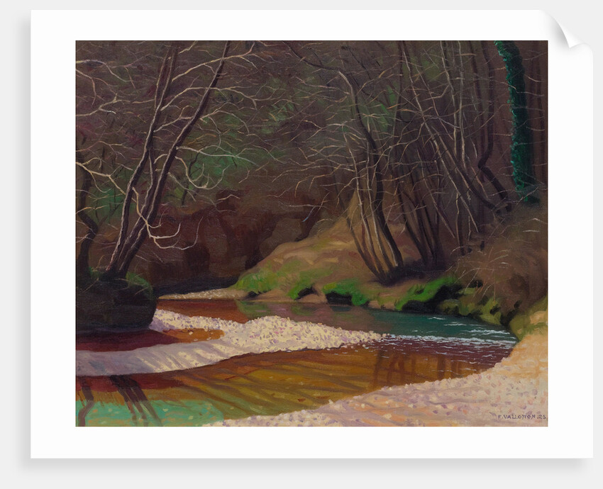 Ruisseau rouille et galets blancs, 1921 by Anonymous