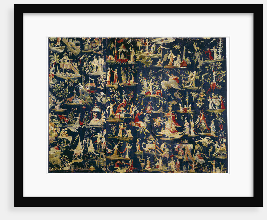 A pair of Brussels Chinoiserie tapestry-covered six-fold screens, ca 1712 by Anonymous