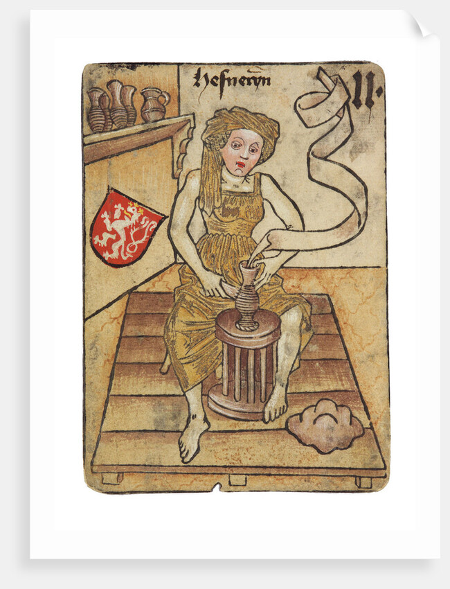 A potter. The Ambras castle Hofaemterspiel (Court-office Game), ca 1455 by Anonymous