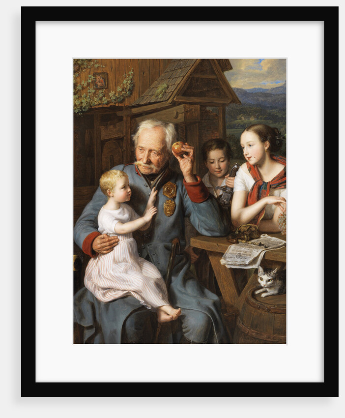 An old invalid with children, 1827 by Anonymous
