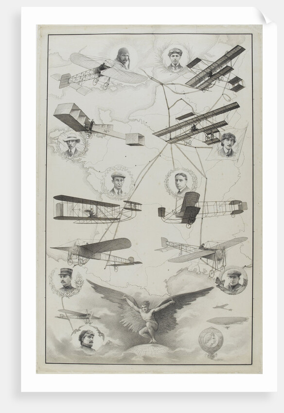 Aviation pioneers  of France, 1910 by Anonymous