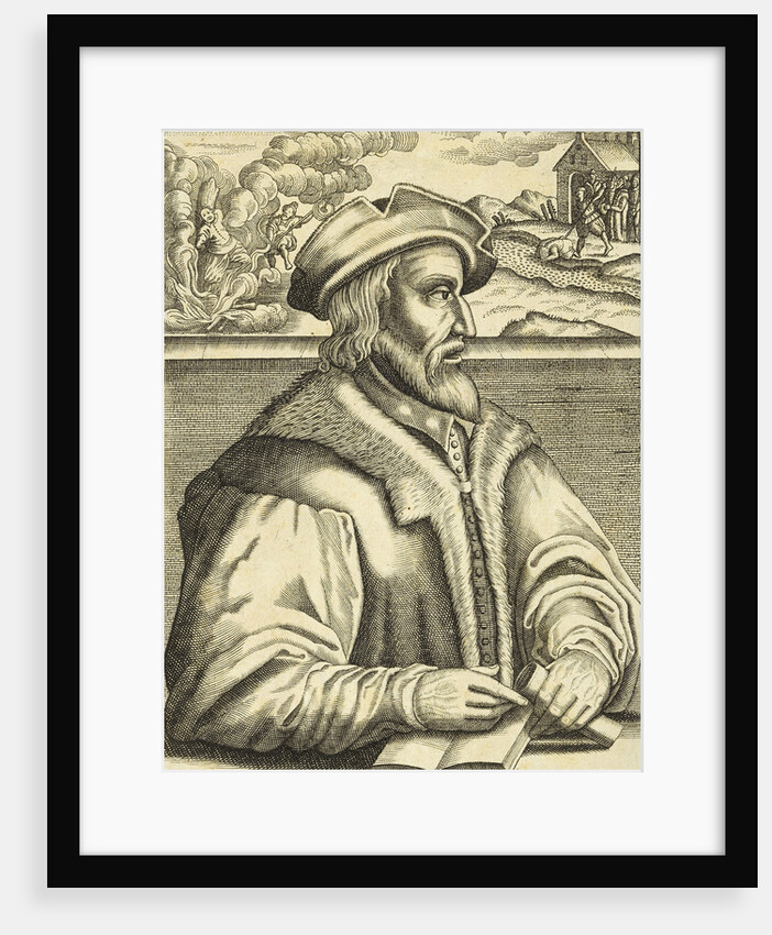 Balthasar Hubmaier, burned for heresy in Vienna, 1609 by Anonymous