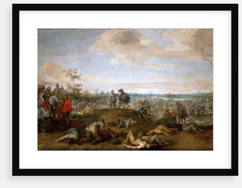 Battlefield. Scene from the Thirty Years War, before 1659 by Anonymous