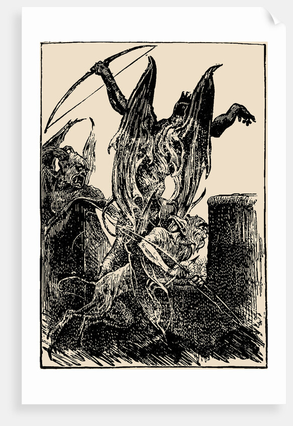 Beelzebub. Illustration from The Pilgrims Progress from This World, to That Which Is to Come by Joh by Anonymous