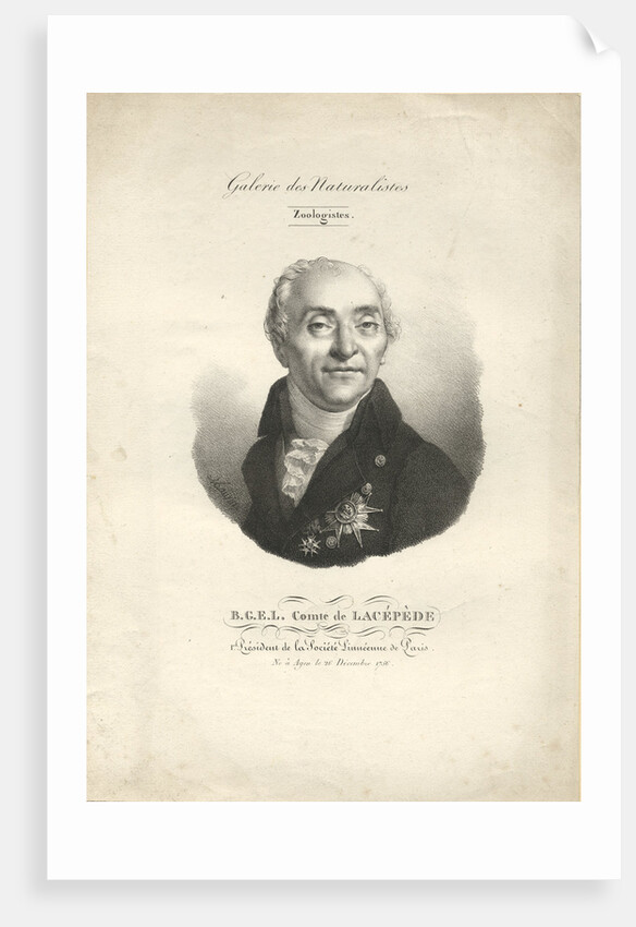 Bernard-Germain-Etienne de la Ville-sur-Illon, comte de Lacépède, 1842 by Anonymous