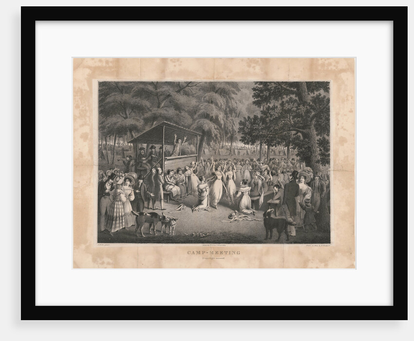 Camp meeting of the Methodists in North America, c. 1829 by Anonymous