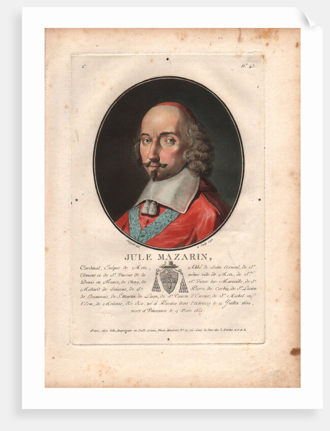 Cardinal Mazarin, 1790 by Anonymous