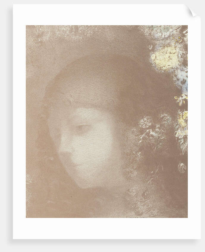 Childs Head with Flowers (Tête denfant avec fleurs), 1897 by Anonymous