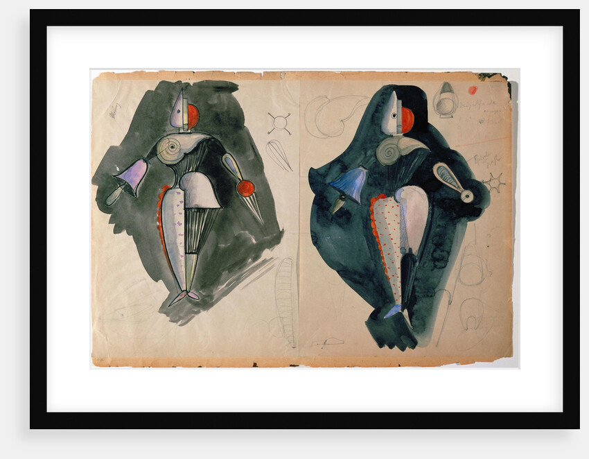 Costume design for the Triadic Ballet, 1920s by Anonymous