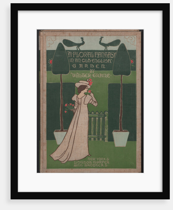 Cover design for A floral fantasy in an old english garden, 1899 by Anonymous