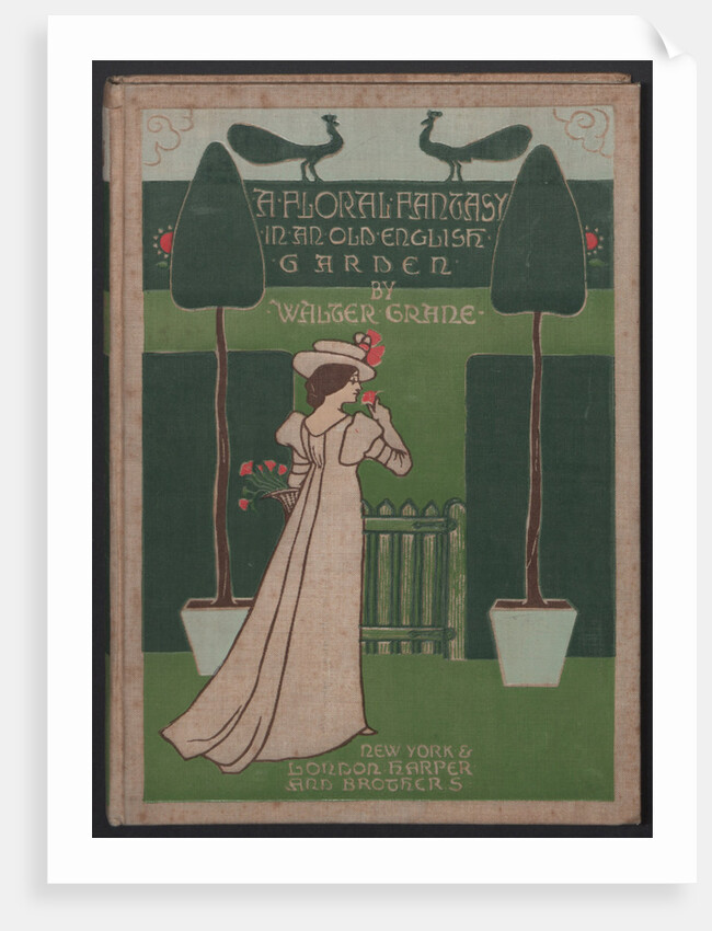 Cover design for A floral fantasy in an old english garden, 1899 by Anonymous