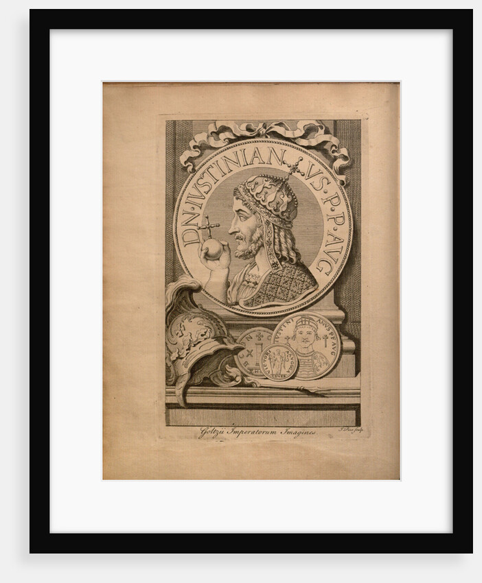 Emperor Justinian I. From: Jurisprudentia Philologica, Sive Elementa Juris Civilis, 1744 by Anonymous