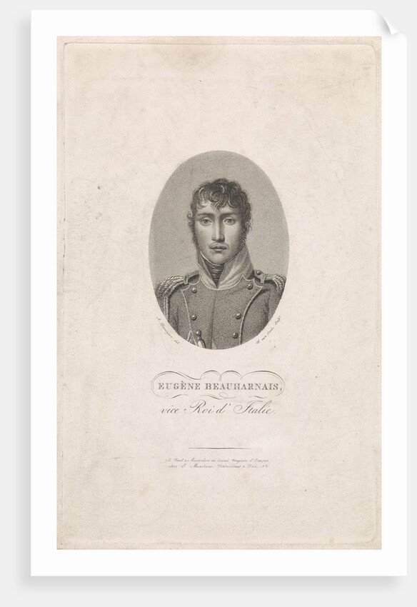 Eugène de Beauharnais, Viceroy of the Kingdom of Italy, Grand Duke of Frankfurt, Duke of by Anonymous
