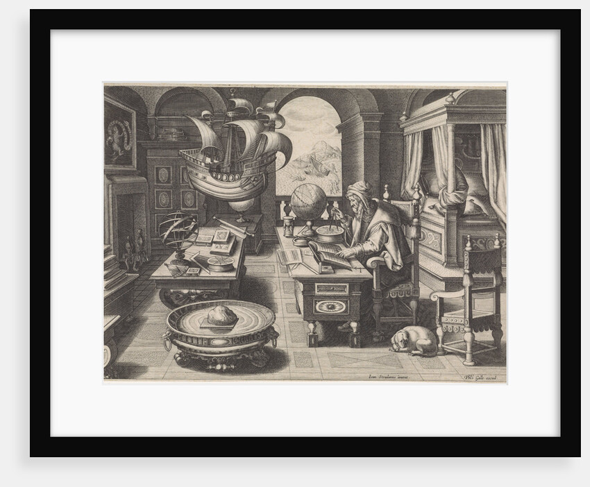 Flavio Gioia of Amalfi discovering the Power of the Lodestone, ca 1590 by Anonymous