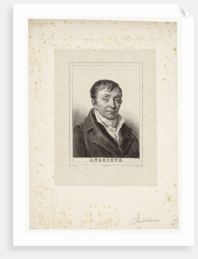François Andrieux, by Anonymous