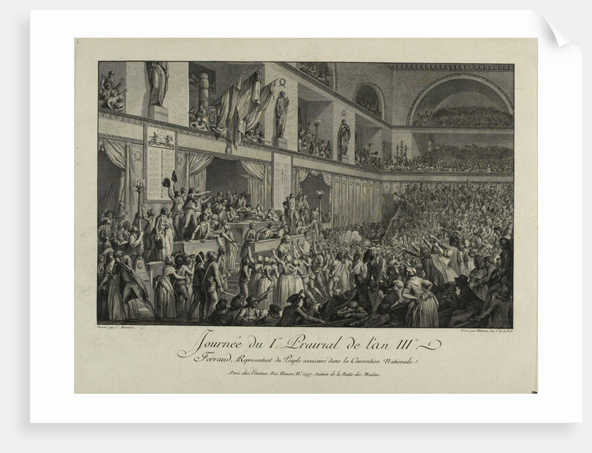 François Antoine de Boissy dAnglas saluting Jean Férauds head during the Prairial uprising, by Anonymous