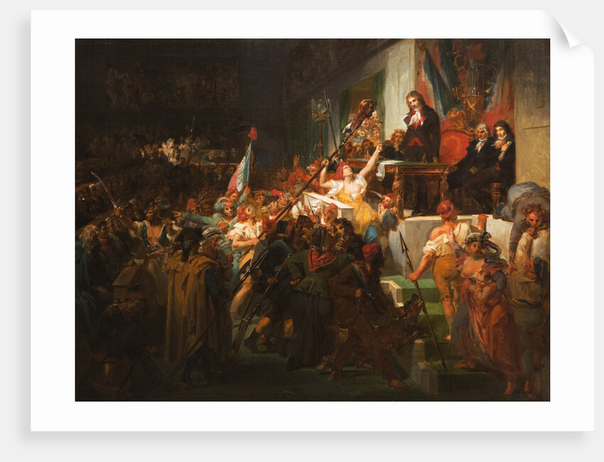 François Antoine de Boissy dAnglas saluting Jean Férauds head during the Prairial uprising, 1830 by Anonymous