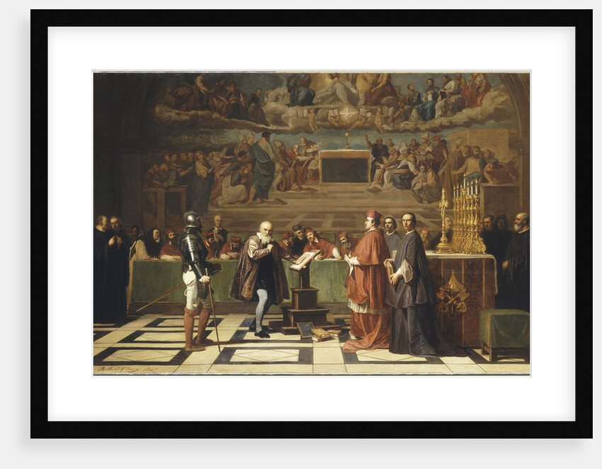 Galileo Galilei before members of the Holy Office in the Vatican in 1633, 1847 by Anonymous