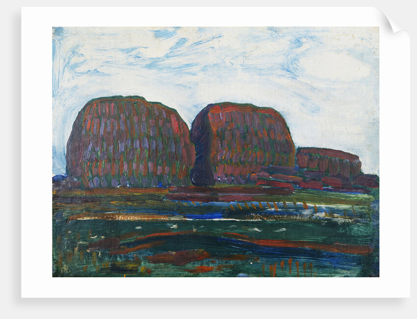 Haystacks III, by Anonymous