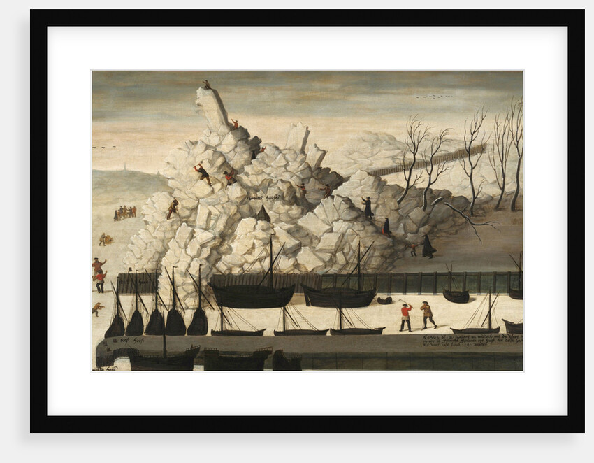 Iceberg on the pier of Delfshaven, 1565 by Anonymous