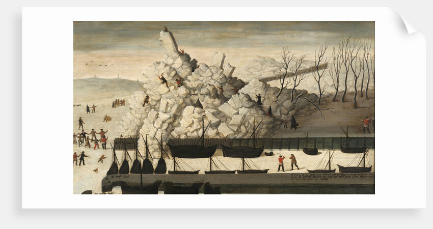 Iceberg on the pier of Delfshaven, 1565 by Anonymous