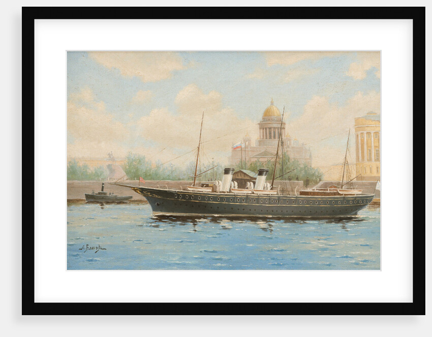 Imperial Yacht Standart on the Neva River, by Anonymous