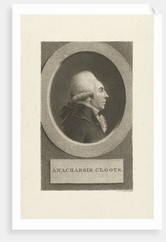 Jean Baptiste Baron de Cloots du Val-de-Grâce, known as Anacharsis Cloots, 1790s by Anonymous