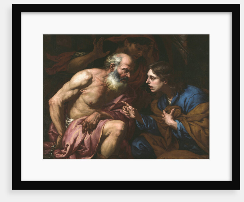 Joseph interpreting the dreams of the baker and the butler, Between 1660 and 1670 by Anonymous