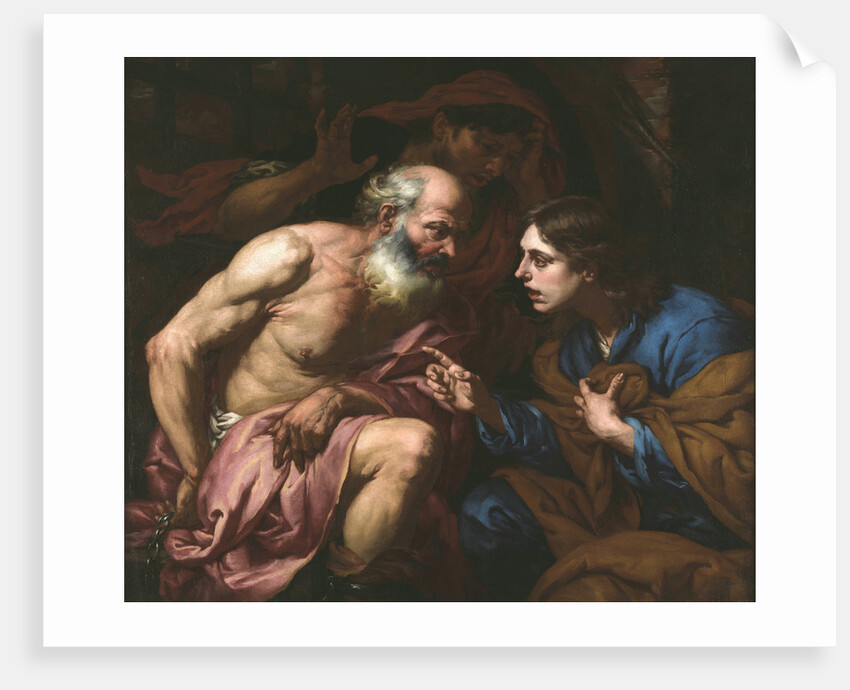 Joseph interpreting the dreams of the baker and the butler, Between 1660 and 1670 by Anonymous