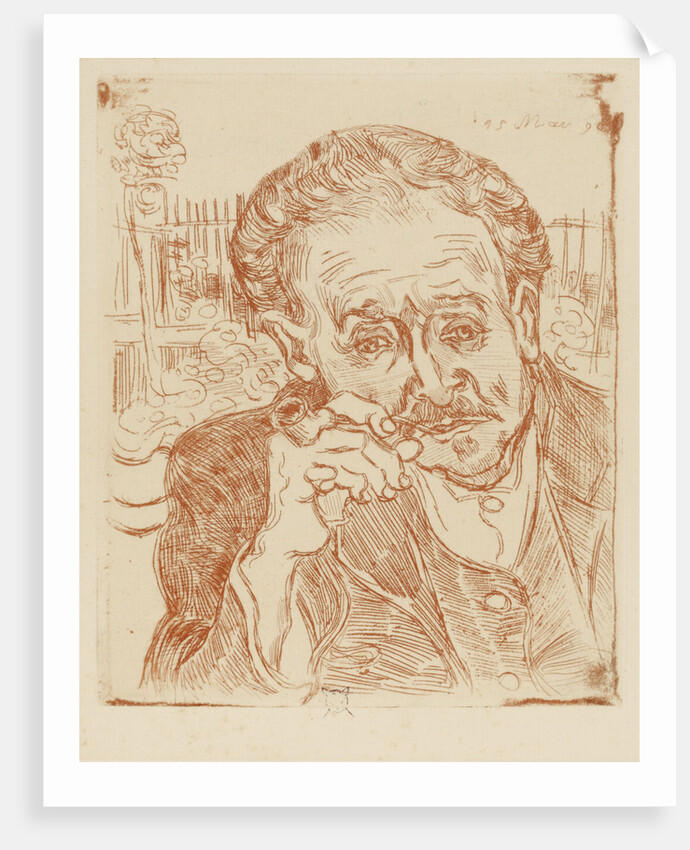 LHomme à la pipe (Portrait of Dr. Gachet), 1890 by Anonymous