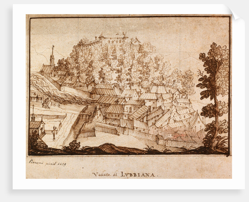 Ljubljana, 1639 by Anonymous