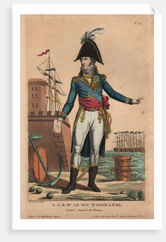 Louis Antoine of France, Duke of Angoulême, ca 1820 by Anonymous