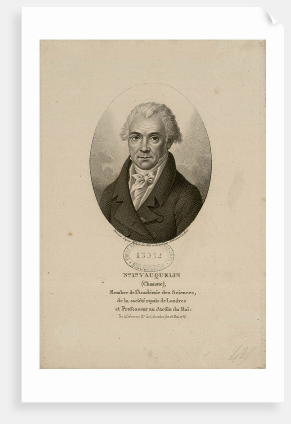 Louis Nicolas Vauquelin, by Anonymous