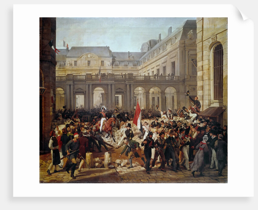 Louis Philippe procedes from the Palais-Royal to the town hall of Paris, 31 July 1830, 1832 by Anonymous