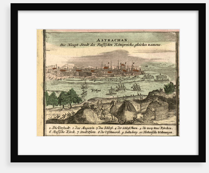 Map of Astrakhan, 1762 by Anonymous