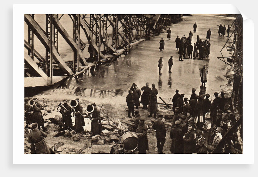 March 3, 1918 at the railway bridge over the Yaselda River, 1918 by Anonymous