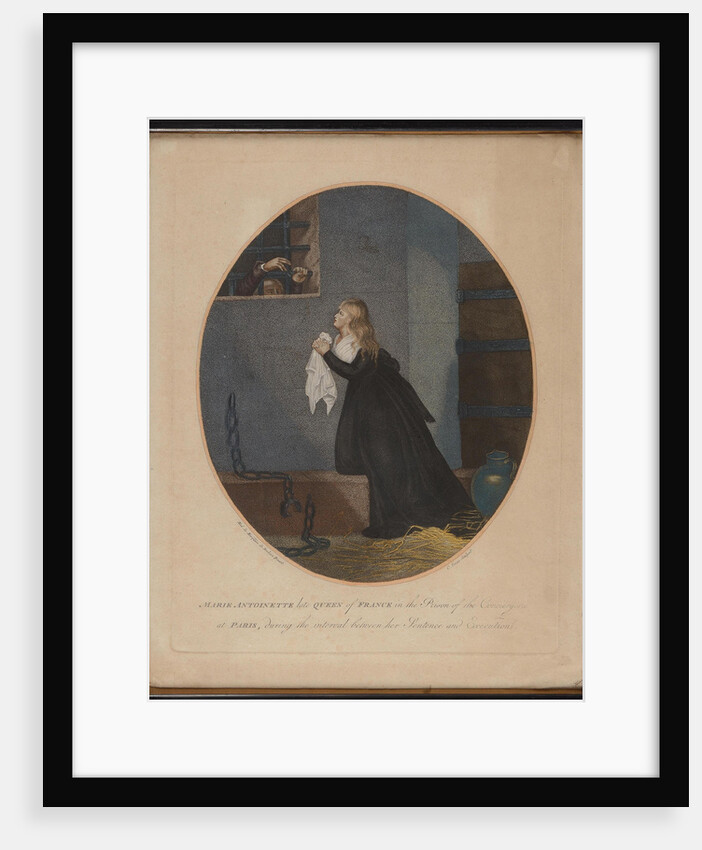 Marie Antoinette at the Conciergerie, ca 1797 by Anonymous