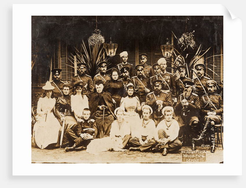 Members of the Romanov family at the summer military manoeuvres in Krasnoye Selo, 1892 by Anonymous