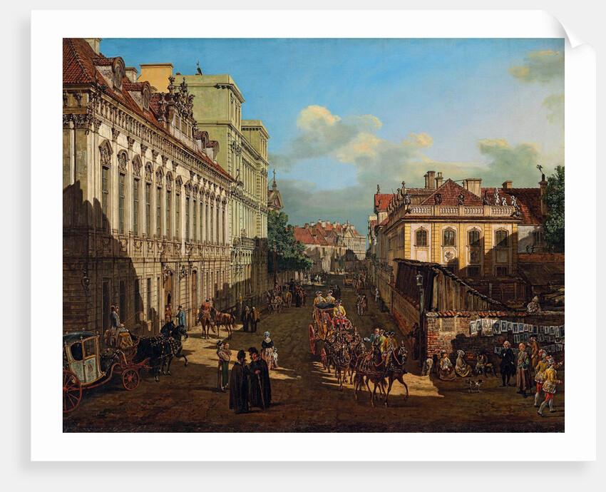 Miodowa Street in Warsaw, 1777 by Anonymous