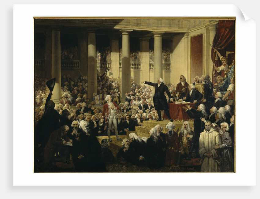 Mirabeau Confronts the Marquis de Dreux-Brézé, 23 June 1789, 1831 by Anonymous