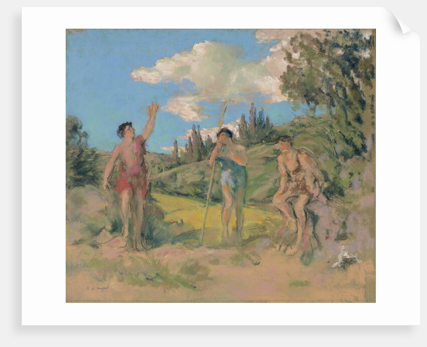 Nos patriam fugimus (Tityrus and Meliboeus), c. 1914 by Anonymous