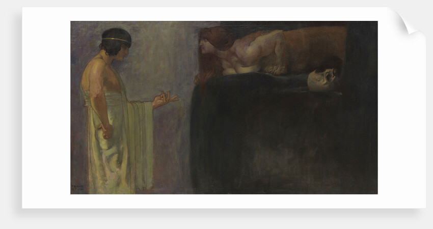 Oedipus solved the riddle of the Sphinx, 1891 by Anonymous