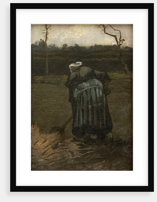 Peasant Woman Digging, 1885 by Anonymous