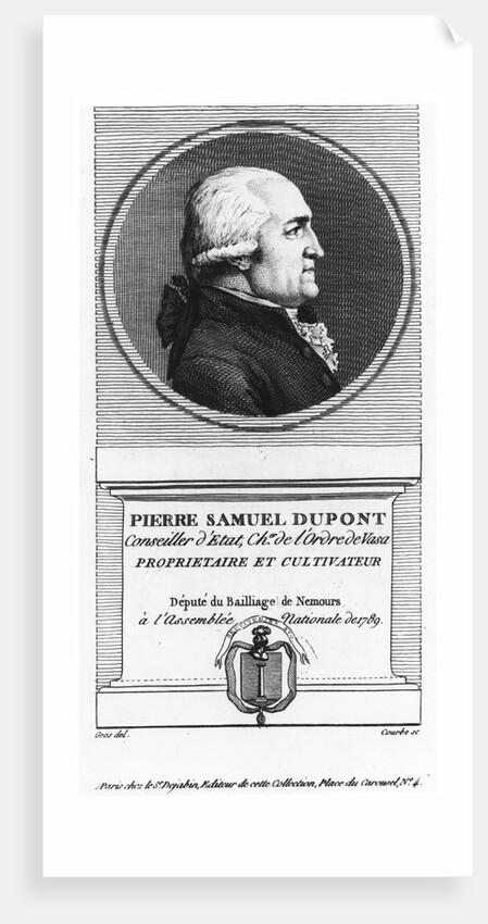 Pierre Samuel Du Pont de Nemours, 1789 by Anonymous