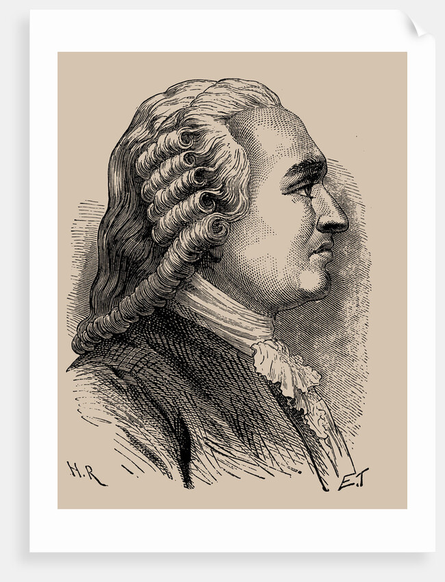 Portrait of Anne Robert Jacques Turgot, baron de lAulne, 1889 by Anonymous