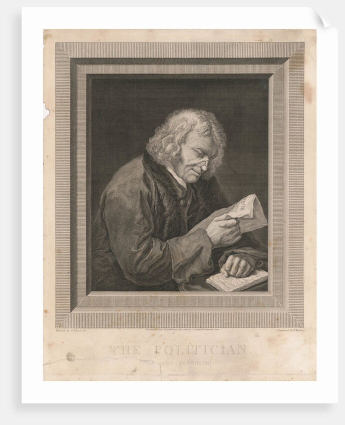 Portrait of Benjamin Franklin, by Anonymous