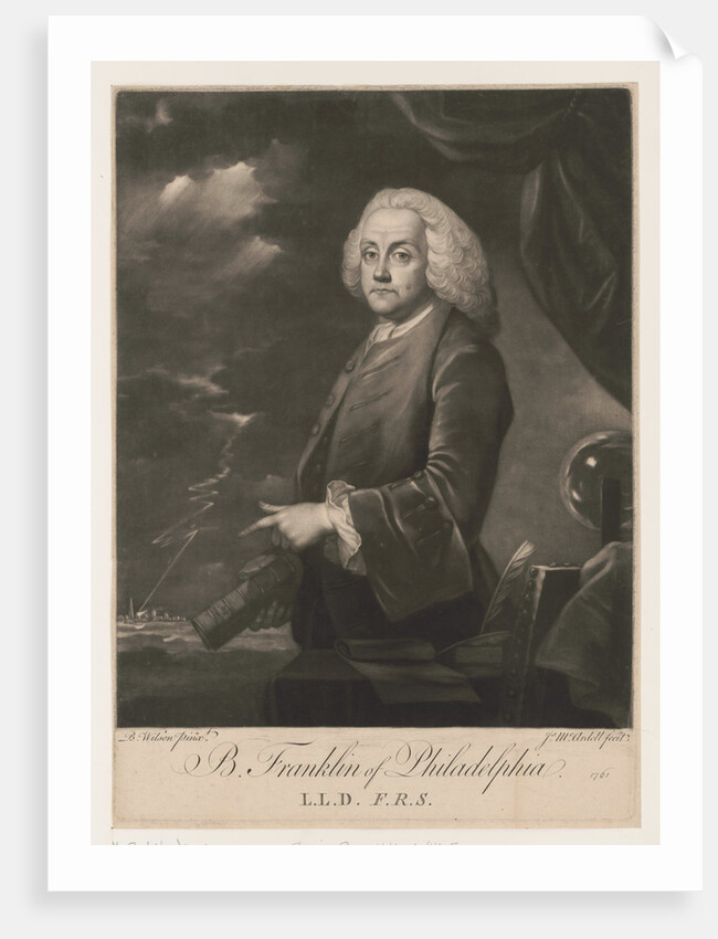 Portrait of Benjamin Franklin, 1761 by Anonymous
