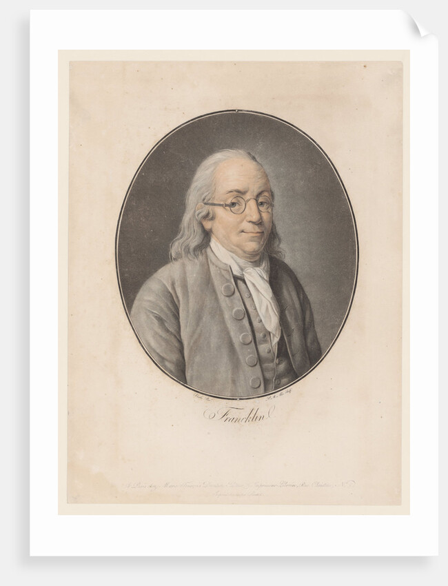 Portrait of Benjamin Franklin, 1793-1794 by Anonymous