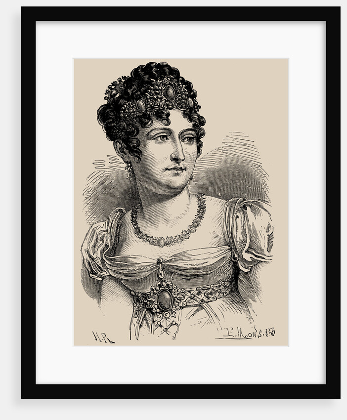 Portrait of Caroline Bonaparte, Princesse Française, Grand Duchess of Berg and Cleves by Anonymous