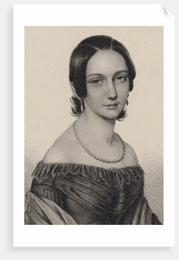 Portrait of Clara Schumann, 1838 by Anonymous